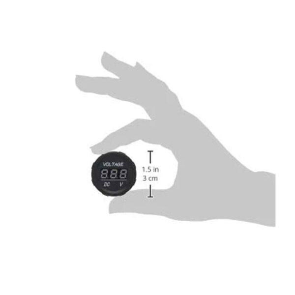 Mini Voltímetro Náutico 12-24V LED - Imagem 6