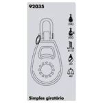 Moitão Nautos 92035 Organic 40mm Giratório - Imagem 3