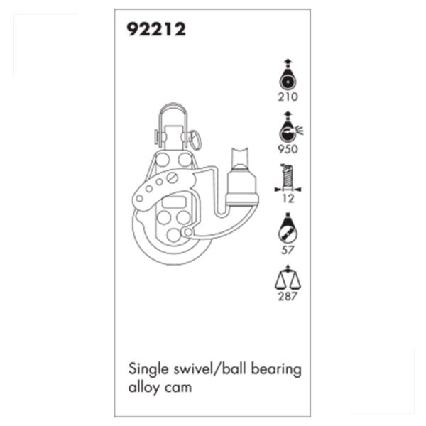 Moitão Nautos 92212 57mm Giratório Mordedor - Imagem 3