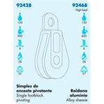 Moitão Nautos 92428 28mm Encosto Pivotante - Imagem 4