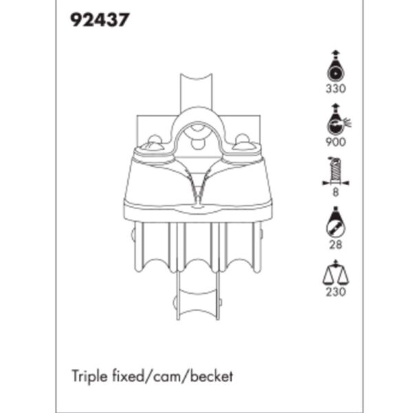 Moitão Nautos 92437 28mm Triplo Fixo Mordedor Saída - Imagem 5