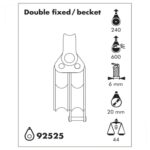 Moitão Nautos 92525 Mininox 20mm Duplo Fixo Saída - Imagem 4