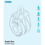 Moitão Nautos 92804 Offshore 57mm Duplo Fixo - Imagem 2