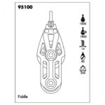 Moitão Nautos 95100 Plain Block 80mm Violino - Imagem 3