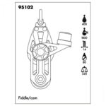 Moitão Nautos 95102 Plain Block 80mm Violino Mordedor - Imagem 3