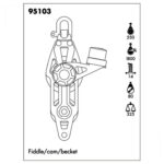 Moitão Nautos 95103 Plain Block 80mm Violino Mordedor Saída - Imagem 3