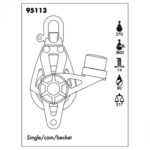 Moitão Nautos 95113 Plain Block 80mm Mordedor Saída - Imagem 3
