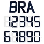 Numeral Letra R Digital Velas 30,5cm Preto Laser - Imagem 2