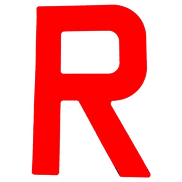 Numeral Letra R Digital Velas 30,5cm Vermelho Laser - Imagem 3