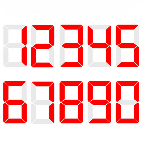 Numeral Para Velas Laser Vermelho - Imagem 2