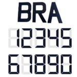 Numeral Para Velas Optimist Preto - Imagem 2