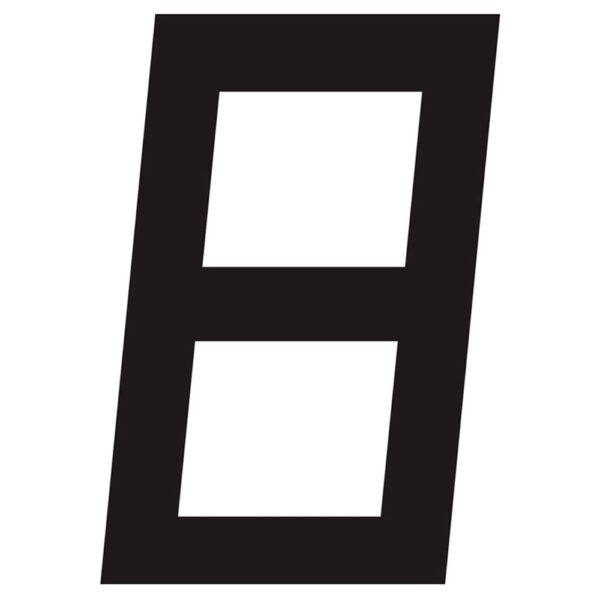 Numeral Para Velas Optimist Preto - Imagem 3