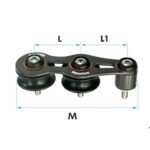 Organizador Nautos 91200N 36mm Duplo Roldanas Nylon - Imagem 4