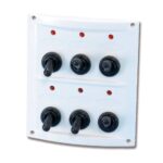 Painel 6 Posições Switch Led 12V Branco Trem - Imagem 4