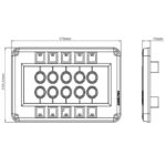 Painel Interruptores Náutico 10 Posições PCE-10 Arieltek - Imagem 5