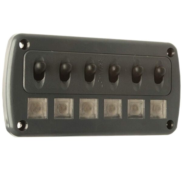 Painel Náutico Comando 6 posições Led Arieltek - Imagem 2