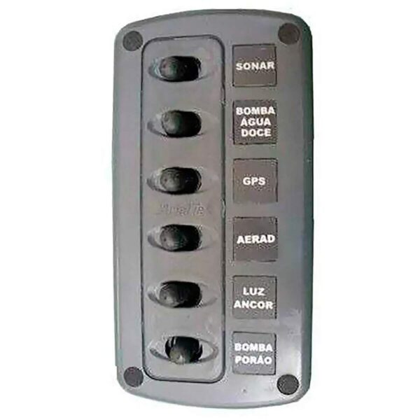 Painel Náutico Comando 6 posições Led Arieltek - Imagem 4