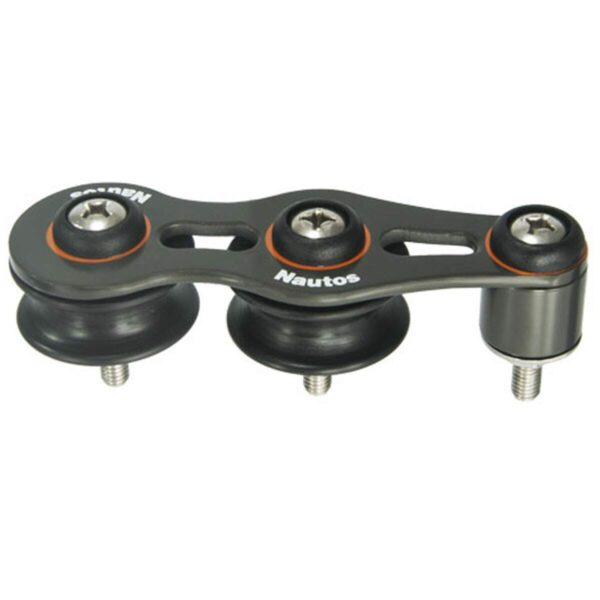 Passador Nautos 91206N 48mm Duplo Roldanas Nylon - Imagem 2
