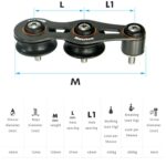 Passador Nautos 91206N 48mm Duplo Roldanas Nylon - Imagem 3