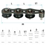 Passador Nautos 91208N 48mm Triplo Roldanas Nylon - Imagem 3