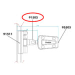 Pino Suporte Nautos 91502 Tala Batten Car Recirculante Pq e Md - Imagem 3