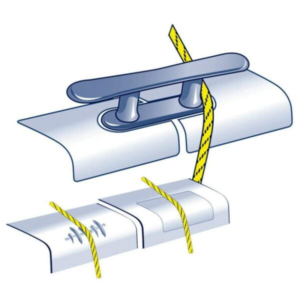 Placa Adesiva Protetor de Borda Anti-Atrito Lancha Veleiro - Imagem 4