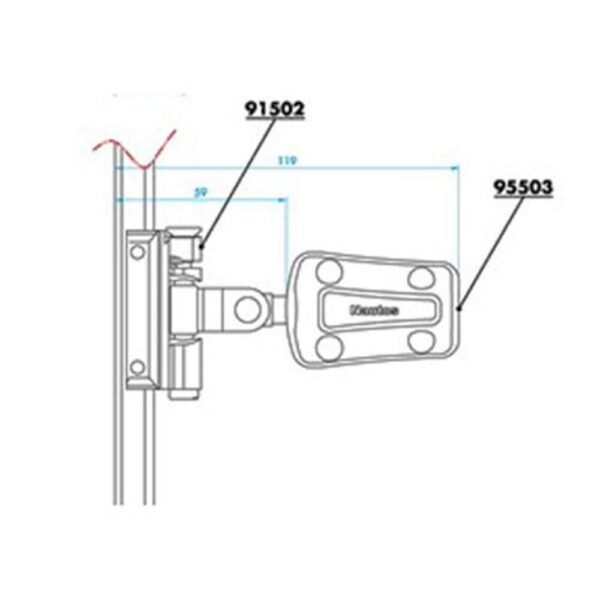 Ponteira Nautos 95503 Tala Batten Car Recirculante Pequena - Imagem 2