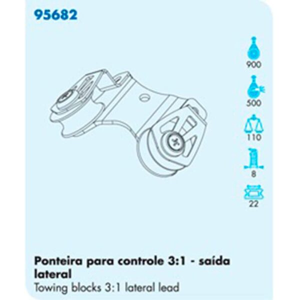 Ponteira Nautos 95682 Controle 3:1 Saída Lateral - Imagem 3