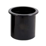 Porta Copo De Embutir Preto Pequeno 85X90mm - Imagem 2