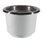 Porta Copo Grande De Embutir 110X95mm Acabamento Inox - Imagem 3