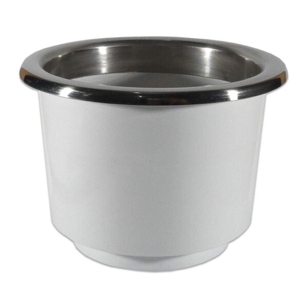 Porta Copo Grande De Embutir 110X95mm Acabamento Inox - Imagem 3