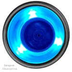 Porta Copos Náutico Alumínio LED Azul - Imagem 4