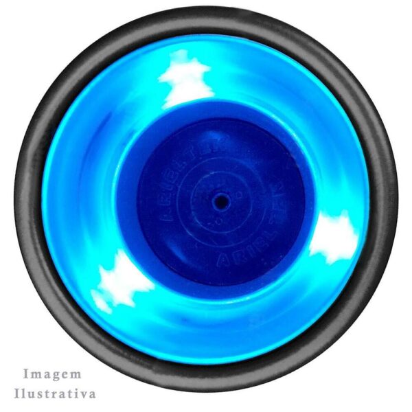 Porta Copos Náutico Alumínio LED Azul - Imagem 4