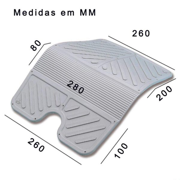 Protetor Espelho Popa Motor Bote Inflável 40X28cm - Imagem 3