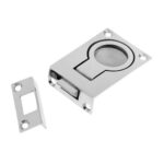 Puxador Náutico Com Trava Retangular Inox 57X40X15mm - Imagem 3