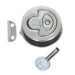 Puxador Náutico Inox Com Trava Redondo 60mm - Imagem 3