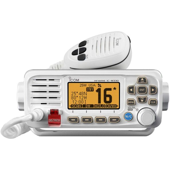 Rádio Marítimo VHF Fixo ICOM IC-M330 Dsc Branco - Imagem 2