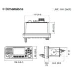 Rádio Marítimo VHF Fixo ICOM IC-M330 Dsc Branco - Imagem 3