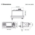 Rádio Marítimo VHF Fixo ICOM IC-M330 Dsc Preto - Imagem 5