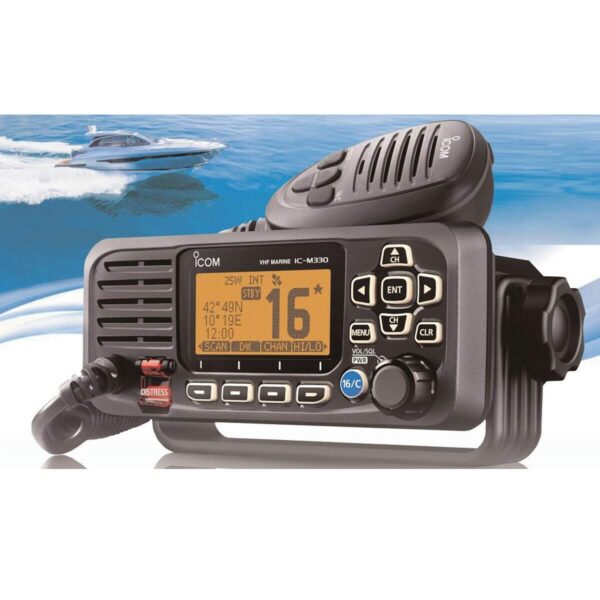 Rádio Marítimo VHF Fixo ICOM IC-M330 Dsc Preto - Imagem 6