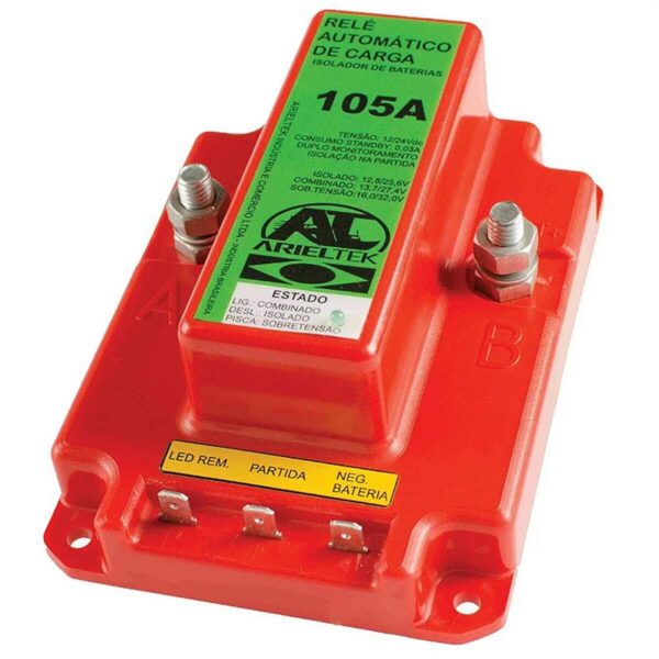 Rele de Carga Automático para Bancos de Baterias Arieltek 105A - Imagem 2