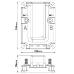 Rele de Carga Automático para Bancos de Baterias Arieltek 105A - Imagem 4