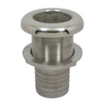 Saída De Água Náutica 1 1/2 Pol Inox Para Mangueira - Imagem 2