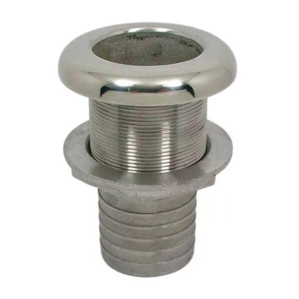 Saída De Água Náutica 1 1/2 Pol Inox Para Mangueira - Imagem 2