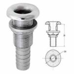 Saída De Água Náutica 3/4 Inox Para Mangueira - Imagem 3