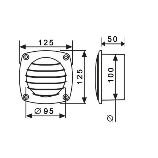 Saída de Ar Plástico Branco 4 Polegadas Plastimo - Imagem 4