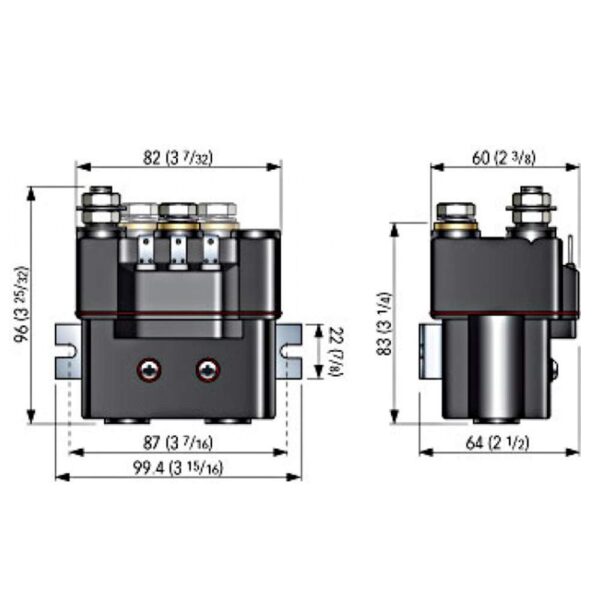 Solenóide Para Guincho Abaixo De 1000W Quick 4 Pinos 12V - Imagem 4