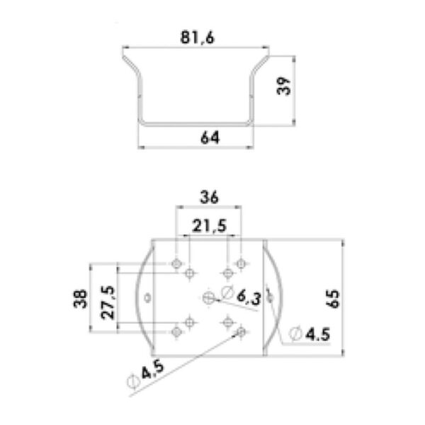 Suporte Inox para Luz de Motoração em Mastro - Imagem 6