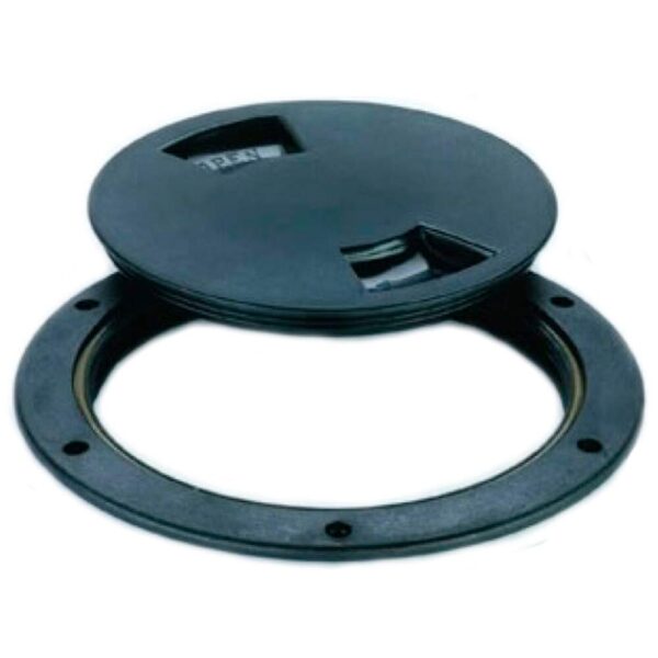 Tampa De Inspeção 4Pol Redonda Preta - Imagem 3