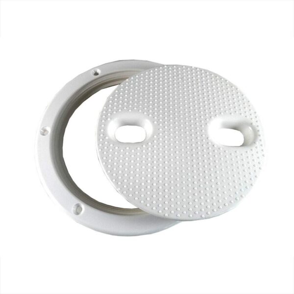 Tampa De Inspeção 6 Pol Anti-Derrapante Branca - Imagem 3